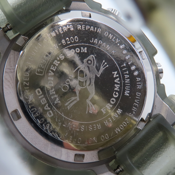 実際に弊社で買取させて頂いた-SHOCK/Gショック FROGMAN/フロッグマン MEN IN SMOKE/メンインスモーク DW-8200MS-8Tの画像 3枚目