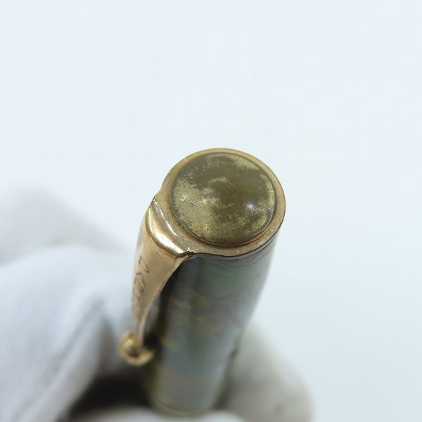 実際に弊社で買取させて頂いたPARKER/パーカー ヴィンテージ マーブル柄 ボタンフィラー式 万年筆 カナダ製の画像 4枚目