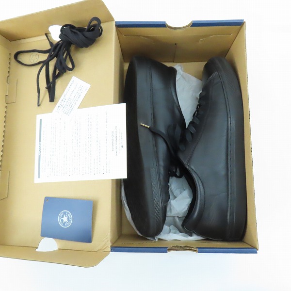 実際に弊社で買取させて頂いたCONVERSE/コンバース ALL STAR COUPE LEATHER OX オールスター クップ レザー ブラック 31301811/28.0の画像 8枚目