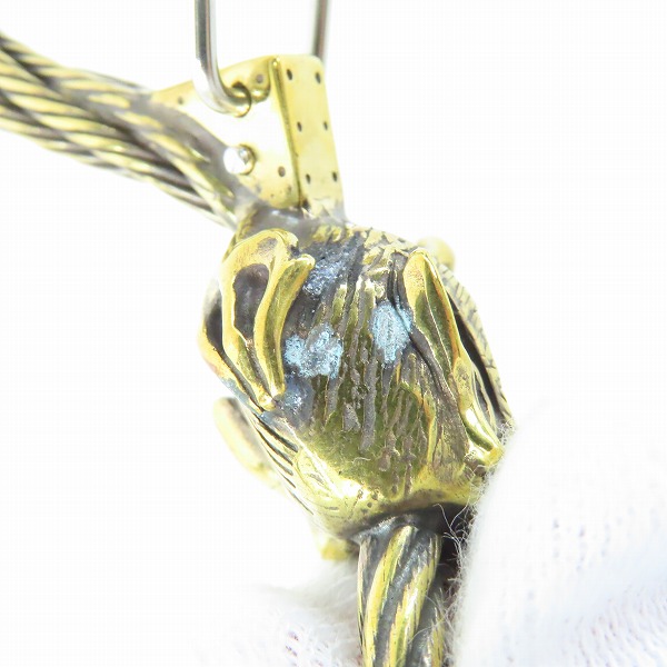 実際に弊社で買取させて頂いた(5)Gangsterville×galcia/ギャングスタービル×ガルシア キーホルダー DEVIL/デビル ブラス 真鍮 キーフック 15cmの画像 7枚目