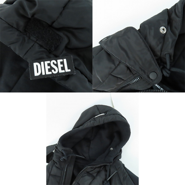 実際に弊社で買取させて頂いたDIESEL/ディーゼル 中綿パーカー キルティングジャケット/Ｍの画像 8枚目