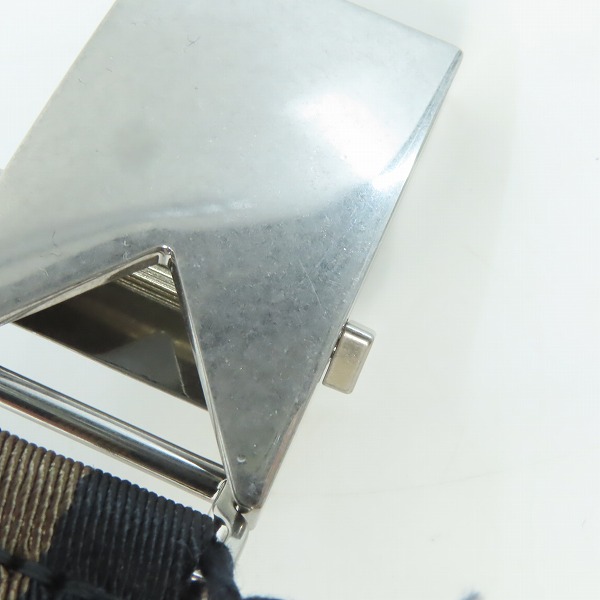 実際に弊社で買取させて頂いた【未使用】BOTTEGA VENETA/ボッテガヴェネタ リボンストラップ ボーダー ライン ベルト 629663 VBWJ1 8552の画像 5枚目