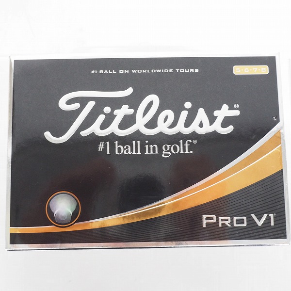 実際に弊社で買取させて頂いた【未使用】Titleist/タイトリスト PRO V1 ゴルフボール ホワイト 1ダース の画像 2枚目