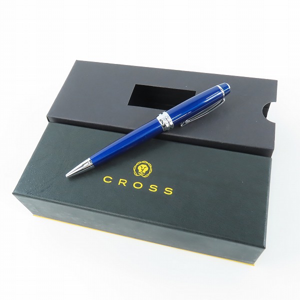 実際に弊社で買取させて頂いたCROSS/クロス BAILEY/ベイリー トランスルーセントブルーラッカー ボールペンの画像 4枚目