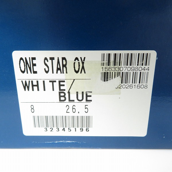 実際に弊社で買取させて頂いたCONVERSE/コンバース 日本製 ONE STAR OX/ワンスター レザーシューズ ブルー/US8の画像 8枚目