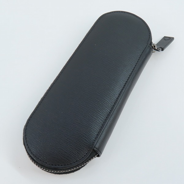 実際に弊社で買取させて頂いたMONTBLANC/モンブラン ラウンドジップ レザー ペンケース 2本用の画像 1枚目