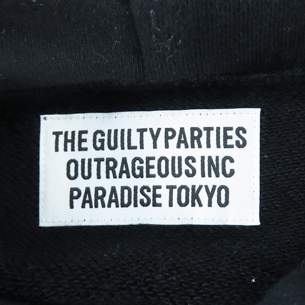 実際に弊社で買取させて頂いたWAKO MARIA/ワコマリア MIDDLE WEIGHT PULLOVER HOODED SWEAT SHIRT パーカー 23SS-WMC-SS03/Mの画像 2枚目