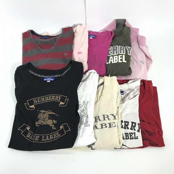 実際に弊社で買取させて頂いた【おまとめ】BURBERRY BLUE LABEL/バーバリーブルーレーベル 他 ロゴ Tシャツ/ジップアップジャケット 等
