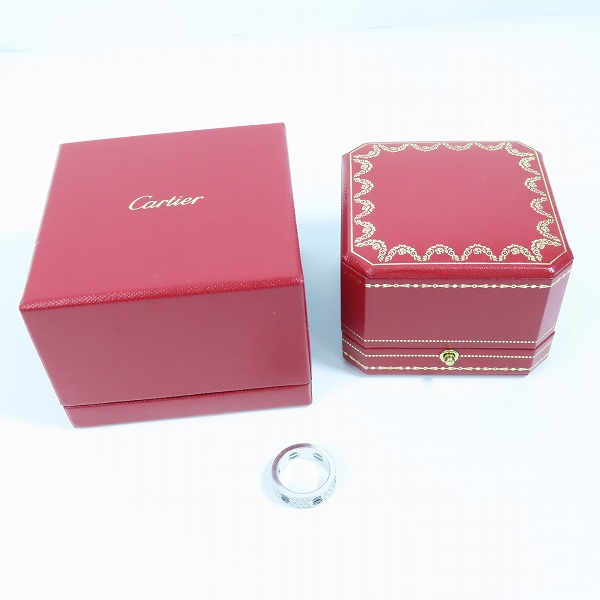 実際に弊社で買取させて頂いたCartier/カルティエ DIAMOND-PAVED CERAMIC LOVE RING ダイヤパヴェ セラミック ラブリング/12号の画像 8枚目