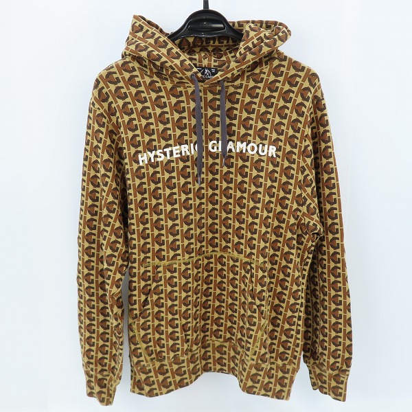 実際に弊社で買取させて頂いたHYSTERIC GLAMOUR/ヒステリックグラマー HG柄 スウェット パーカー 02201CF03/M