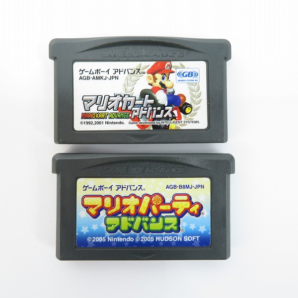 実際に弊社で買取させて頂いた【箱なし】ゲームボーイアドバンス/GBA ソフト マリオカートアドバンス/マリオパーティアドバンス 2点セット