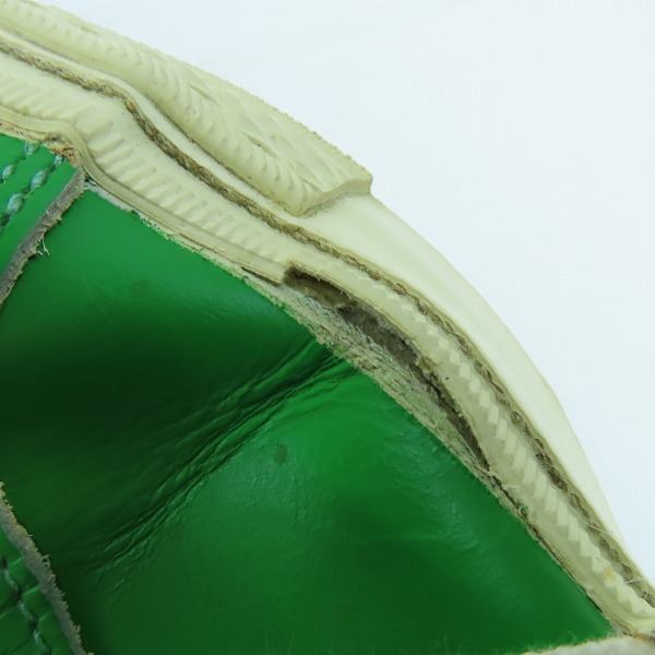実際に弊社で買取させて頂いた【難有り】CONVERSE/コンバース 90 JACK STAR OX ジャックスター GREEN WHITE /7.5の画像 6枚目