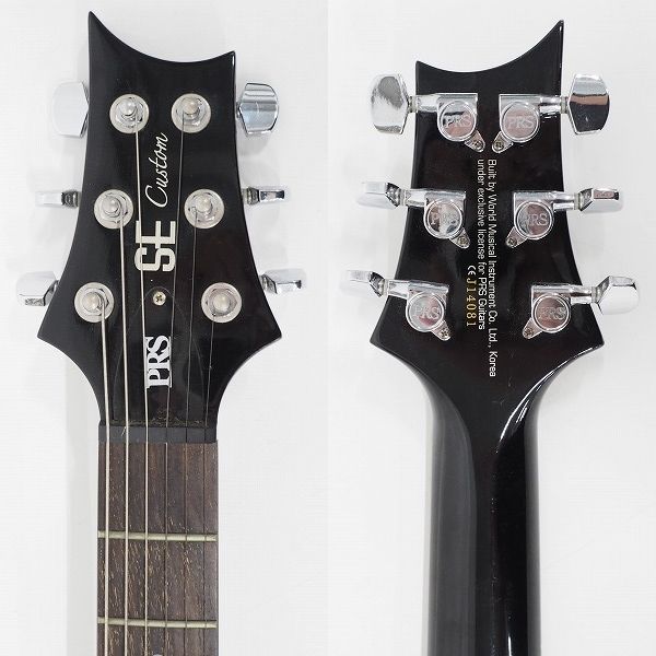 実際に弊社で買取させて頂いた★PRS/Paul Reed Smith/ポールリードスミス SE CUSTOM 24 ドットインレイ ギグケース付の画像 2枚目