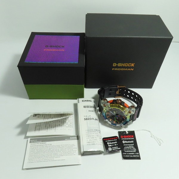 実際に弊社で買取させて頂いたG-SHOCK/Gショック FROGMAN/フロッグマン ボルネオ レインボー トード GWF-A1000BRT-1AJRの画像 9枚目
