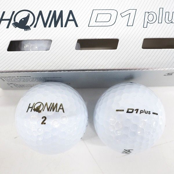 実際に弊社で買取させて頂いた【未使用】HONMA/ホンマ D1 DYNAMIC DISTANCE・D1 Plus ゴルフボール ホワイト・イエロー 計21個の画像 3枚目