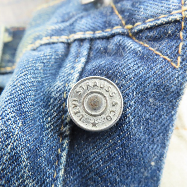 実際に弊社で買取させて頂いたLEVIS/リーバイス 501 60年代 ボタン裏刻印2 足長R ヴィンテージ/ビンテージ デニムパンツの画像 6枚目
