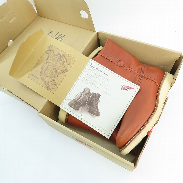 実際に弊社で買取させて頂いたRED WING/レッドウィング ペコス ブーツ/ワークブーツ 08866-1/9Eの画像 8枚目