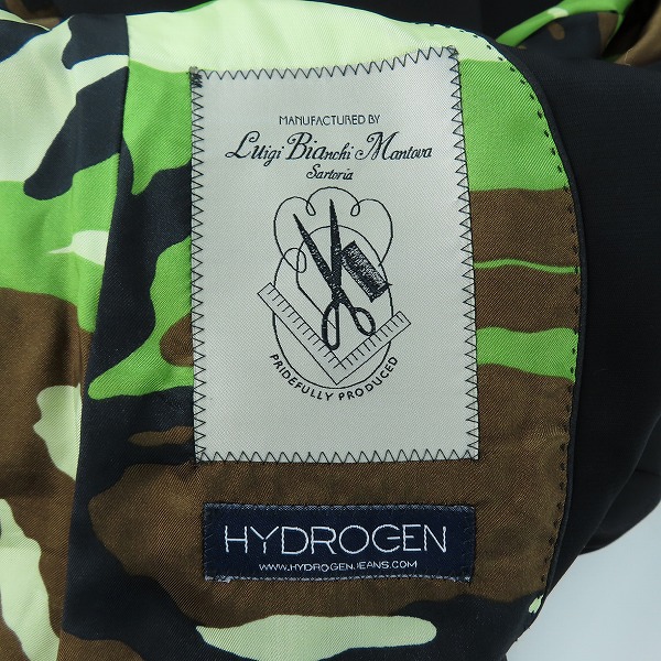 実際に弊社で買取させて頂いたHYDROGEN/ハイドロゲン スカルラペルピン テーラードジャケット/44の画像 4枚目