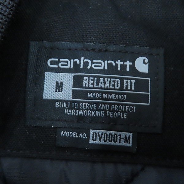 実際に弊社で買取させて頂いたCARHARTT/カーハート 中綿 ワークベスト ブラック/Mの画像 2枚目