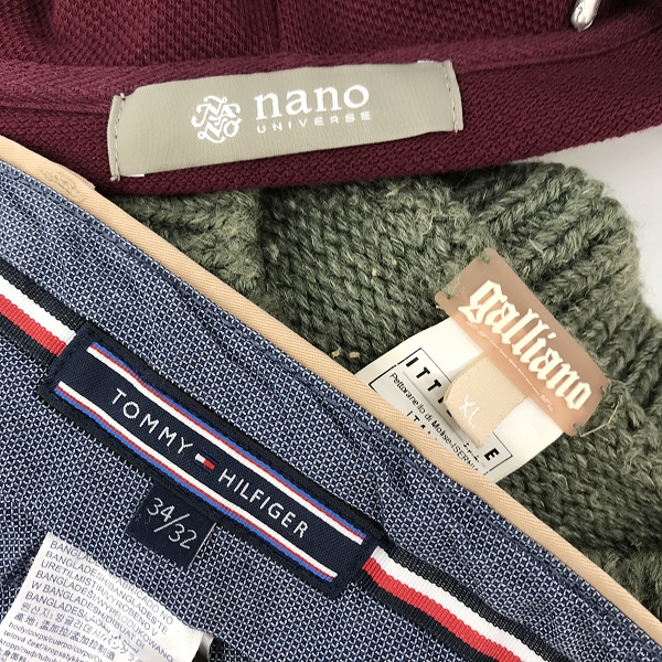 実際に弊社で買取させて頂いた【おまとめ】トミーヒルフィガー/ナノユニバース/ジョンガリアーノ 等 柄パンツ/ジップパーカー/ニット 他の画像 1枚目