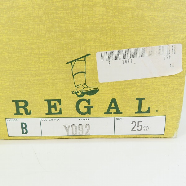 実際に弊社で買取させて頂いたREGAL/リーガル ストレートチップ ビジネスシューズ Y092 25.0ｂの画像 9枚目