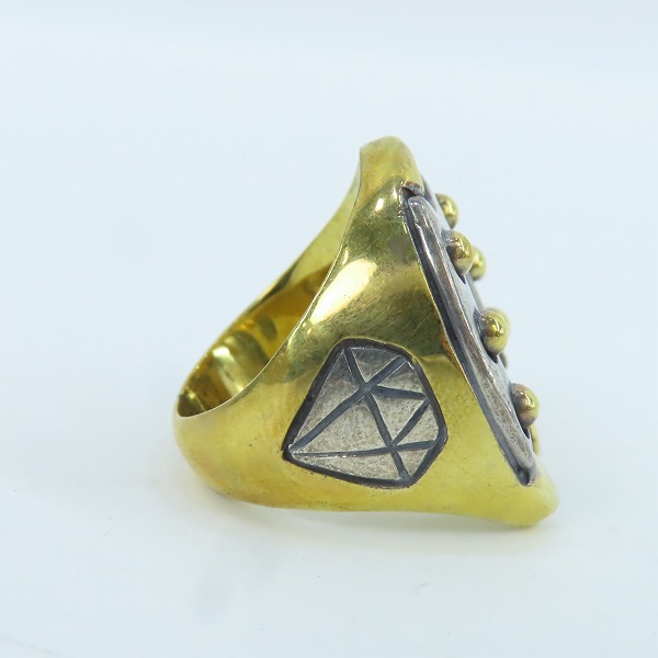 実際に弊社で買取させて頂いたGangsterville×galcia/ギャングスタービル×ガルシア Horse Shoe Trademark Ring/ホースシューリング/13.5号の画像 4枚目