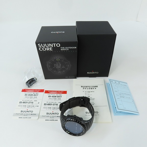 実際に弊社で買取させて頂いたSUUNTO/スント CORE/コア オールブラック 腕時計 SO14279010【動作未確認】の画像 8枚目