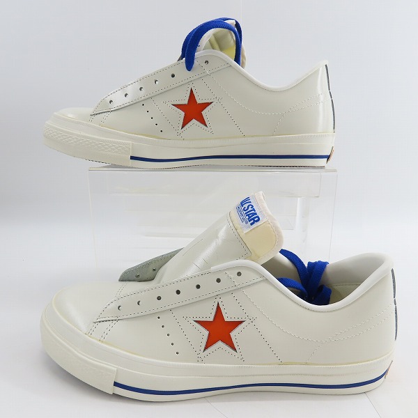 実際に弊社で買取させて頂いた【未使用】CONVERSE/コンバース ワンスター ONX STAR OX WHT/ORG/BLUE/9.5の画像 3枚目