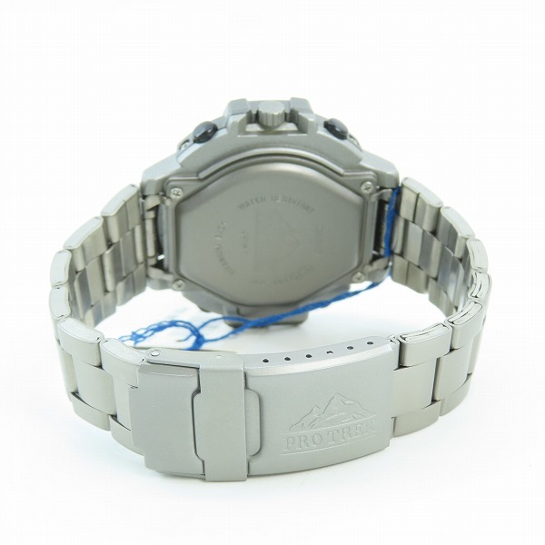 実際に弊社で買取させて頂いたCASIO/カシオ PROTREK プロトレック デジアナ チタンバンド PRT-500T-7A【動作未確認】 の画像 2枚目