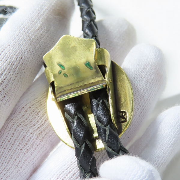 実際に弊社で買取させて頂いたGANGSTERVILLE×Galcia/ギャングスタービル×ガルシア G ループタイ/ボロタイ/ブラス/シルバーの画像 3枚目