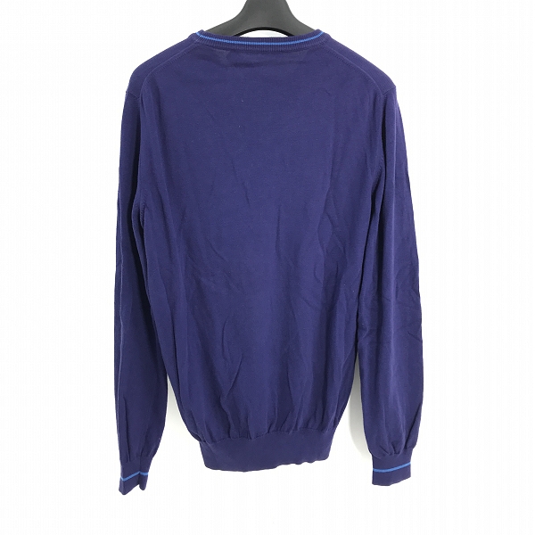 実際に弊社で買取させて頂いたETRO/エトロ 胸ロゴ刺繍 クルーネックニット パープル 141-1Z226-9000/Sの画像 1枚目