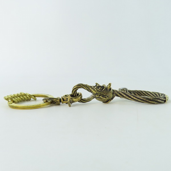 実際に弊社で買取させて頂いた(4)Gangsterville×galcia/ギャングスタービル×ガルシア キーホルダー DEVIL/デビル ブラス 真鍮 キーフック 15cmの画像 3枚目