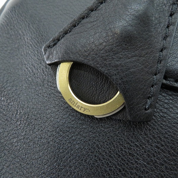 実際に弊社で買取させて頂いたaniary/アニアリ 裏地迷彩柄 レザー ハンドバッグの画像 7枚目