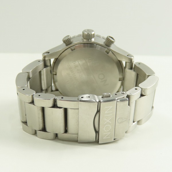 実際に弊社で買取させて頂いたNIXON/ニクソン THE42-20  CHRONO クロノグラフ ブラック文字盤 腕時計 A037-000【動作未確認】の画像 2枚目