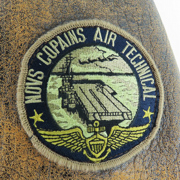 実際に弊社で買取させて頂いたTHE ORIGIN REBEL/オリジンレーベル 羊革/シープスキン ヴィンテージ レザー フライトジャケット ムートンジャケット  Lの画像 8枚目