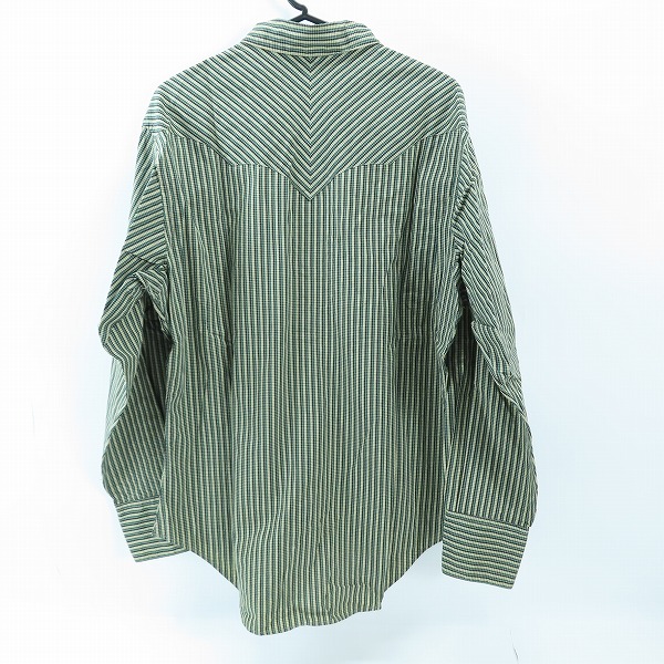 実際に弊社で買取させて頂いたRANCH WEAR/ランチウエア SUGAR CANE/シュガーケーン ストライプ柄 長袖 ウエスタンシャツ M21072 Mの画像 1枚目
