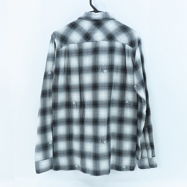 実際に弊社で買取させて頂いたmastermind JAPAN/マスターマインドジャパン タータンチェック スカル総柄 長袖シャツ MC2-SH18-015/Mの画像 1枚目