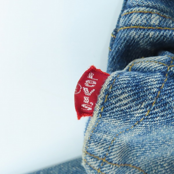 実際に弊社で買取させて頂いたLEVI'S/リーバイス ヴィンテージ 501 66前期 ボタン裏刻印6 スモールe ボタンフライ デニムパンツ/W30L38の画像 2枚目