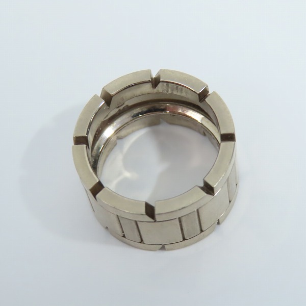 実際に弊社で買取させて頂いたCartier/カルティエ タンクフランセーズ ラージ AU750/K18WG/ホワイトゴールド リング 48/8-9号 の画像 3枚目