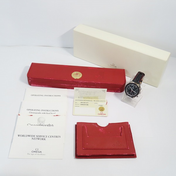 実際に弊社で買取させて頂いた【ギャラ付】OMEGA/オメガ スピードマスター ACミラン 100周年記念モデル/限定1999本 自動巻 腕時計 3810.51の画像 9枚目