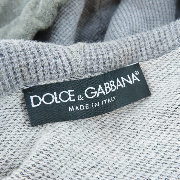 実際に弊社で買取させて頂いたDOLCE&GABBANA/ドルチェ&ガッバーナ プレート ロゴ付ジップパーカー G9R35G 52の画像 2枚目