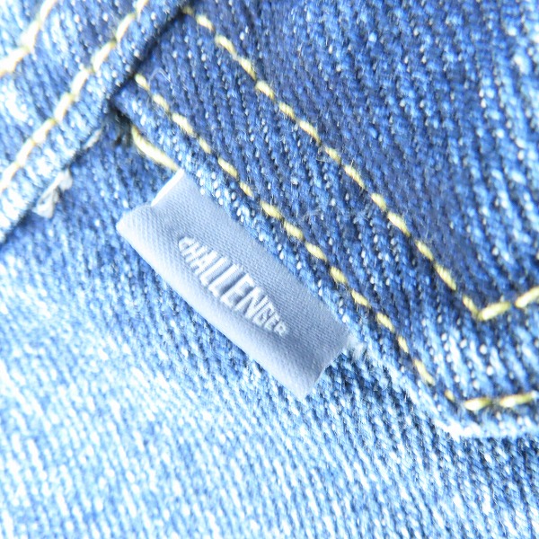 実際に弊社で買取させて頂いたCHALLENGER /チャレンジャー ICE WASHED PATCH DENIM JACKET/アイスウォッシュパッチデニムジャケット CLG-JK 022-015/XLの画像 8枚目