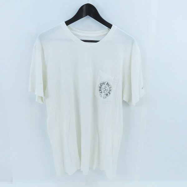 実際に弊社で買取させて頂いた【JPタグ】CHROME HEARTS/クロムハーツ ホースシュー Tシャツ ホワイト/L