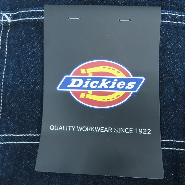 実際に弊社で買取させて頂いた【未使用】DICKIES/ディッキーズ デニム オーバーオール/サロペット  1410-2781/NAVY DENIM/Mの画像 7枚目