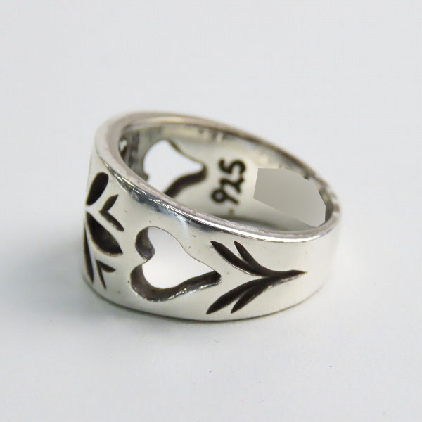 実際に弊社で買取させて頂いたBWL/BILL WALL LEATHER/ビルウォールレザー COMPASS ROSE コンパスローズリング 18-19号の画像 2枚目