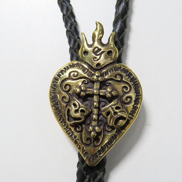 実際に弊社で買取させて頂いたGangsterville×galcia/ギャングスタービル×ガルシア  TWO FACE/ダブルフェイス BOLO TIE/ボロタイ/ループタイ ブラス/真鍮の画像 1枚目