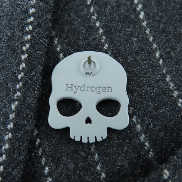 実際に弊社で買取させて頂いたHYDROGEN/ハイドロゲン ストライプ スカルラペルピン テーラードジャケット/46の画像 3枚目
