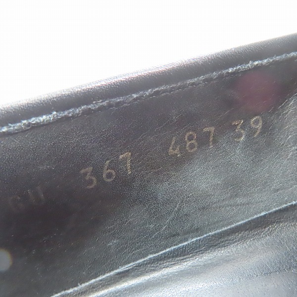 実際に弊社で買取させて頂いたGIORGIO ARMANI/ジョルジオアルマーニ レザー ローファー 39の画像 5枚目