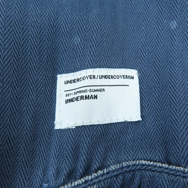 実際に弊社で買取させて頂いたUNDERCOVER/アンダーカバー 11ss CAN future days ヴィンテージ加工モッズコート G4302/2の画像 6枚目