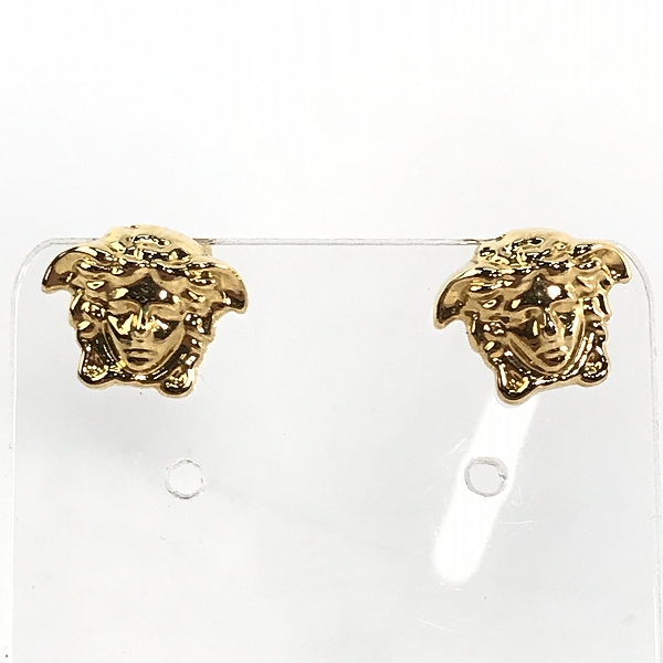 実際に弊社で買取させて頂いたVERSACE/ヴェルサーチ メドゥーサ ロゴ ピアスの画像 1枚目